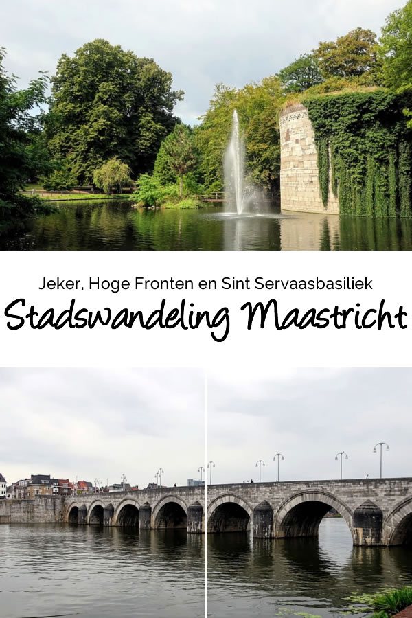 Stadswandeling Maastricht (9km), o.a. langs de Jeker, de Hoge Fronten, de Sint Servaasbasiliek en het Vrijthof.
