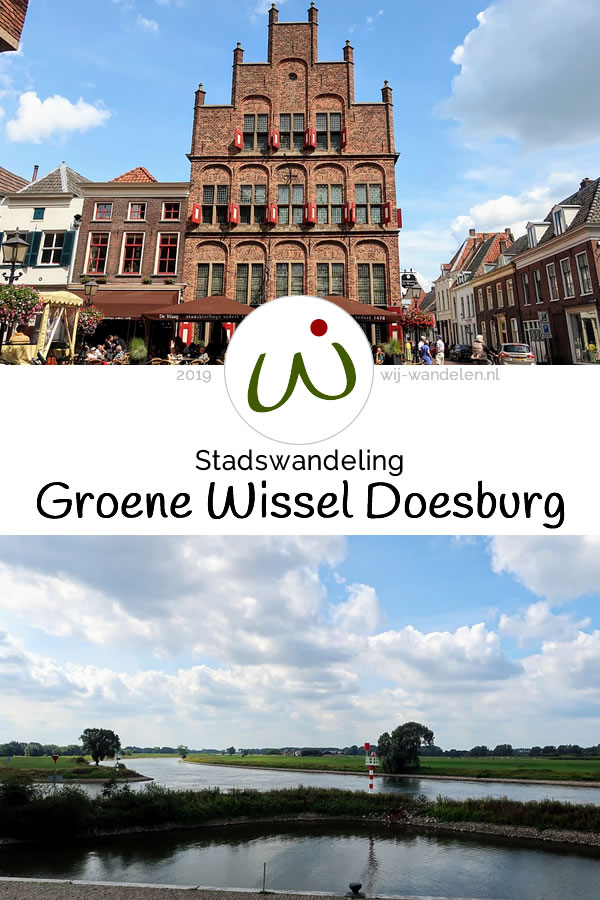 De Groene Wissel Doesburg (7km) is een korte stadswandeling door het hanzestadje aan de IJssel.
