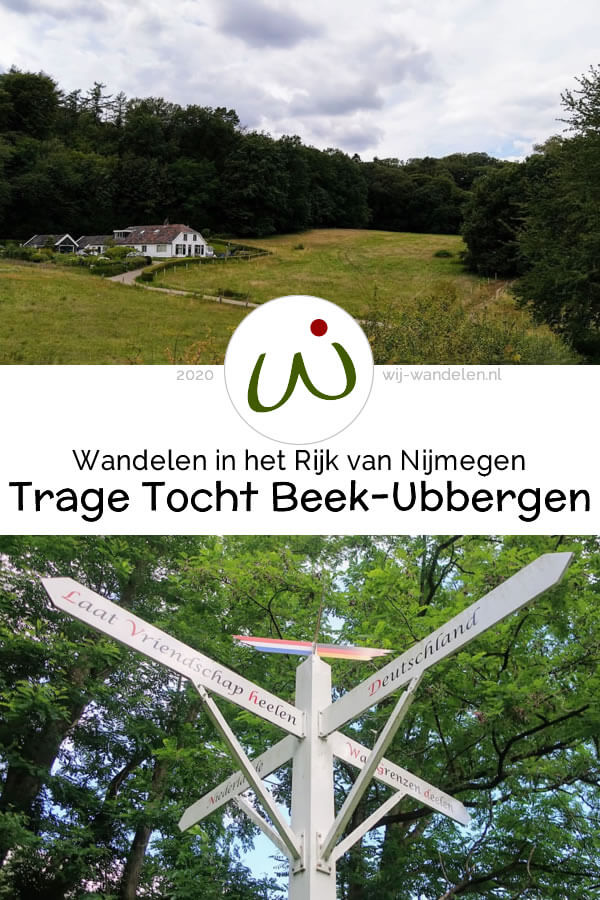 De Trage Tocht Beek-Ubbergen is een boswandeling (15 km) met vele hoogtepunten in het rijk van Nijmegen.