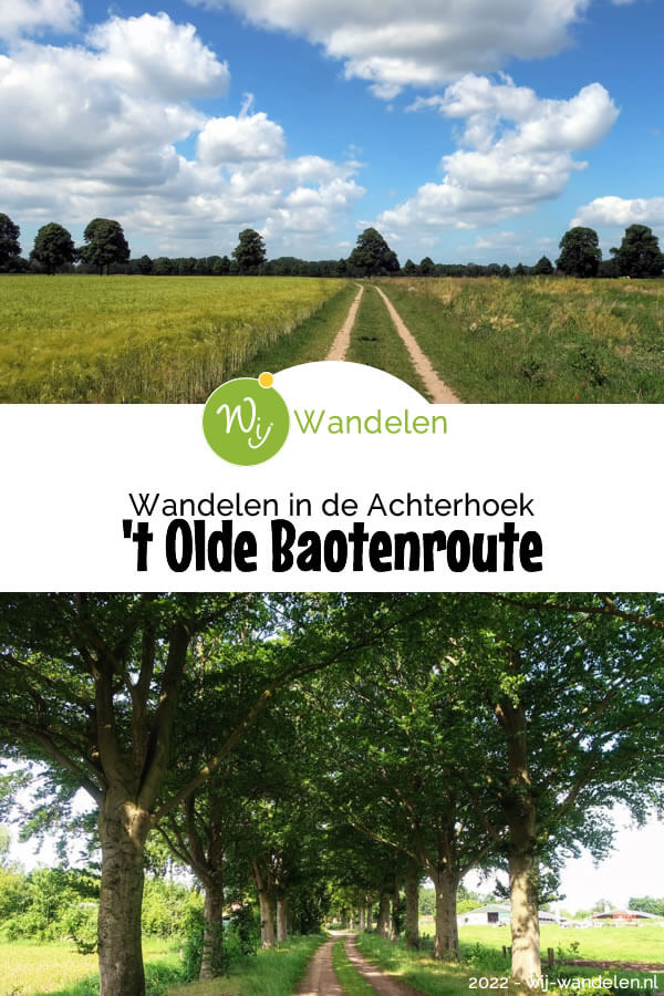 De Olde Baotenroute (15 km) is een afwisselende wandeling over het Achterhoekse platteland rondom Aalten en Bredevoort | Wandelen in de Achterhoek