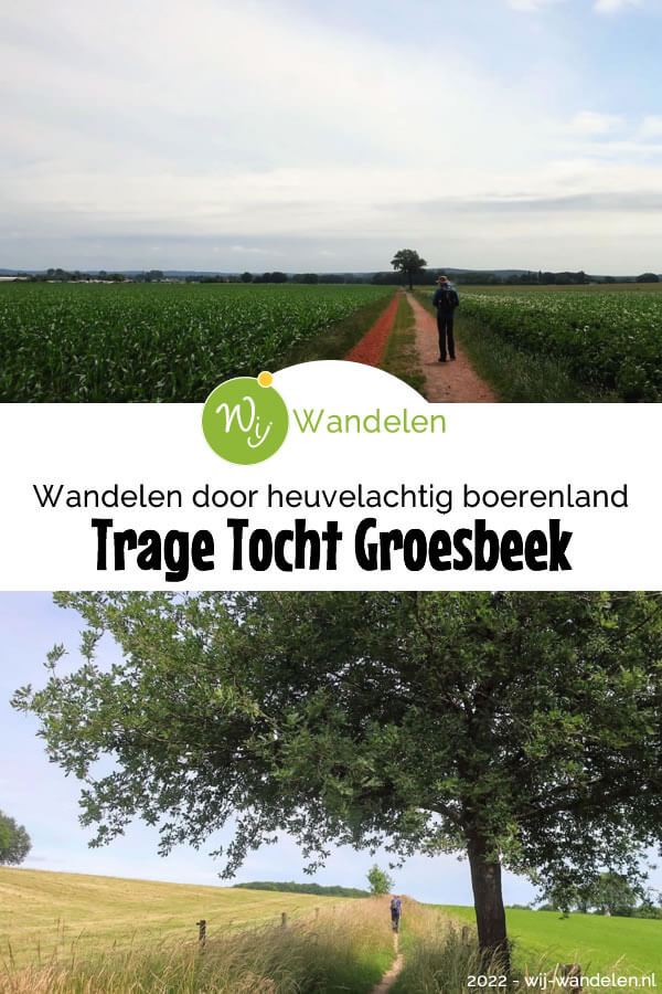 De Trage Tocht Groesbeek (13 km) is een rondwandeling door het heuvelachtige boerenland rondom Groesbeek |Wandelen in het Rijk van Nijmegen | Canadese Erebegraafplaats