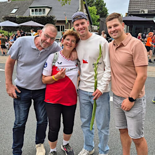 Kees, Jan, Annette, Jasper en Dennis