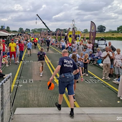 De pontonbrug in Cuijk