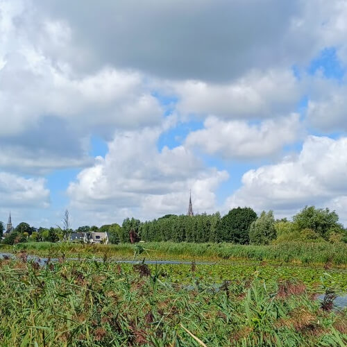 Blik op Nederhorst den Berg Blik op Nederhorst den Berg