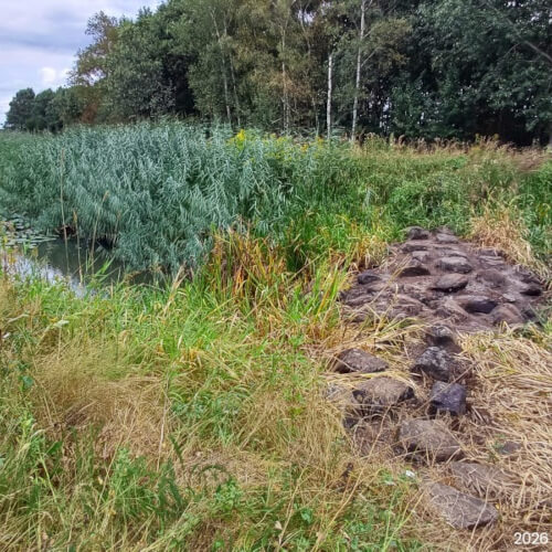 Ook de vistrap staat droog Ook de vistrap staat droog