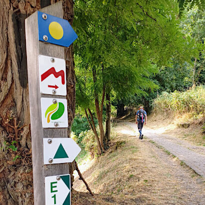 De markering van de routes is dik in orde De markering van de routes is dik in orde