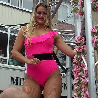 Ze ging er echt even voor staan !!