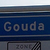 De route start in Gouda ...